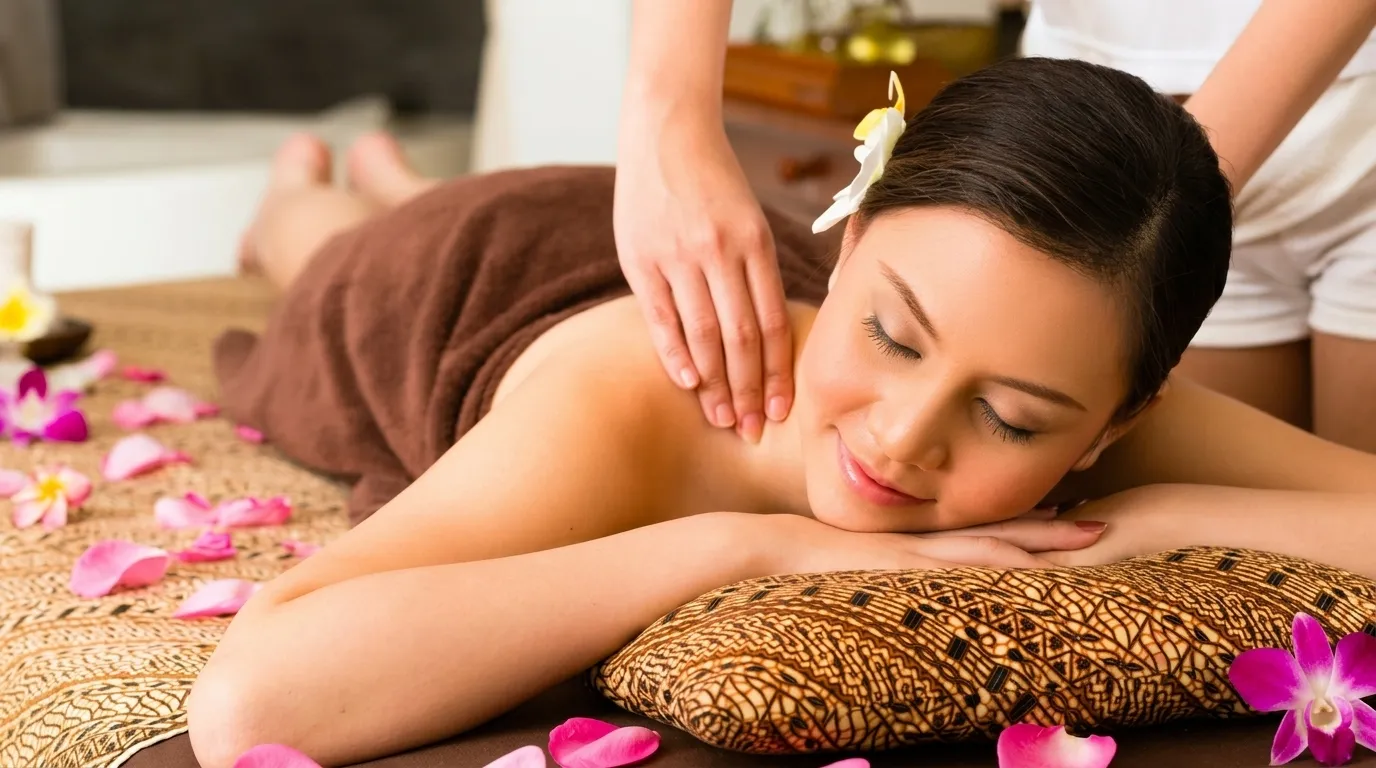 Professional traditional Thai massage helping relieve tension, stress, and stiff muscles.